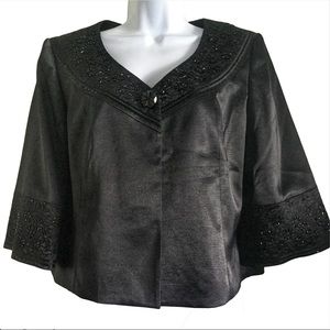 VINTAGE KASPER Beaded Evening Jacket Sz 8